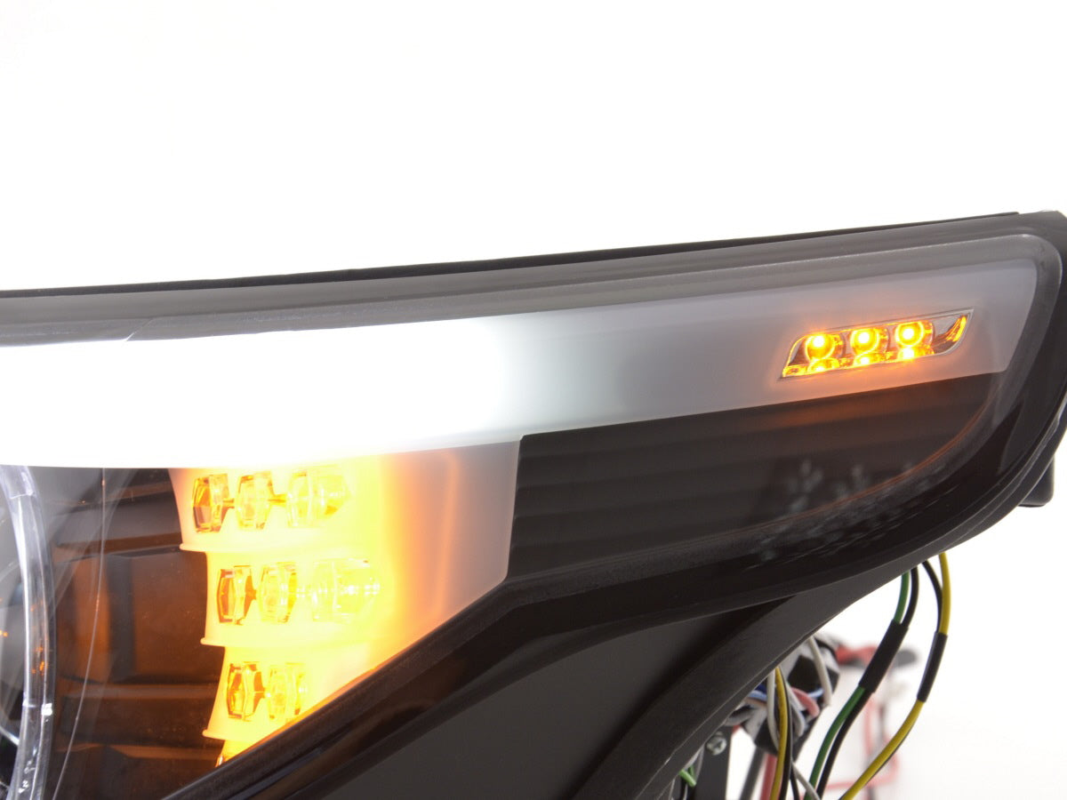 Scheinwerfer Set Xenon Angel Eyes LED BMW 5er E60/E61 03-04 schwarz für Rechtslenker Scheinwerfer Set Xenon Angel Eyes LED BMW 5er E60/E61 03-04 schwarz für Rechtslenker